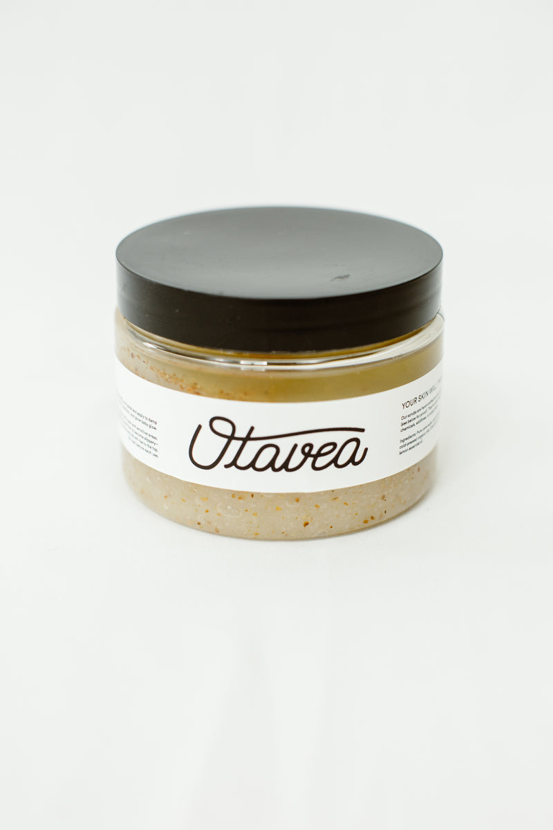 12oz jar of Vanilla Body Scrub from Otavea