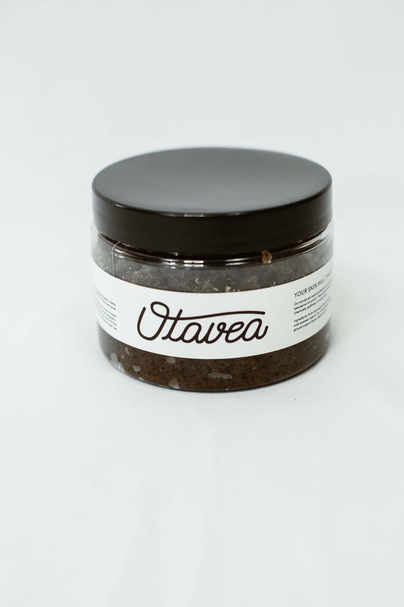 12oz jar of Hero Body Scrub from Otavea